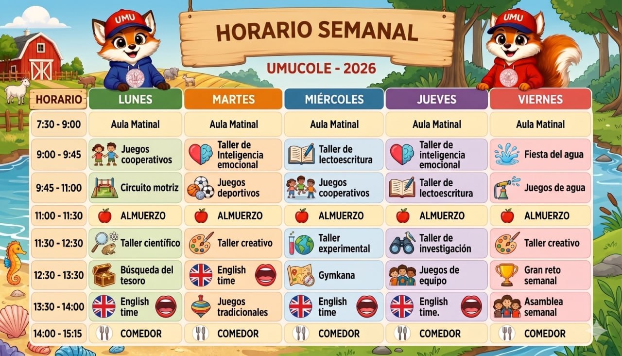 Horario grupo A